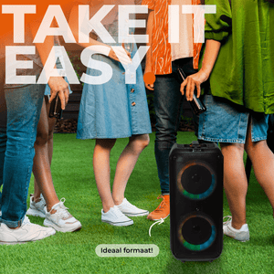 Denver Bluetooth Speaker Party Box - Discolichten - Partybox - Incl. Afstandsbediening - Microfoon Aansluiting - BPS354 - Denvershop