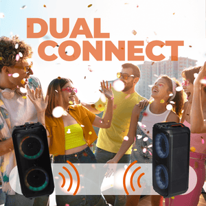 Denver Bluetooth Speaker Party Box - Discolichten - Partybox - Incl. Afstandsbediening - Microfoon Aansluiting - BPS354 - Denvershop
