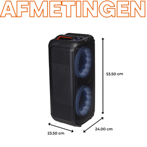 Denver Bluetooth Speaker Party Box - Discolichten - Partybox - Incl. Afstandsbediening - Microfoon Aansluiting - BPS354 - Denvershop