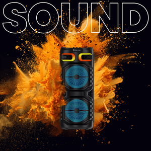 Denver Bluetooth Speaker Party Box - Discolichten - Partybox - Incl. Afstandsbediening - Microfoon Aansluiting - Micro SD / USB / AUX - BPS355 - Denvershop