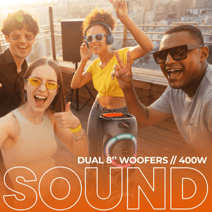 Denver Bluetooth Speaker Party box - Discolichten - Partybox - Incl. Draadloze Microfoon & Afstandsbediening - BPS459 - Denvershop