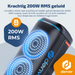 Denver Bluetooth Speaker Party Box - Discolichten - Partyspeaker incl. draadloze microfoon & Afstandsbediening - BPS470