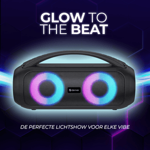 Denver Bluetooth Speaker Draadloos - Lichteffecten - Muziek Box - AUX - TWS Pairing - BTG616 - Denvershop