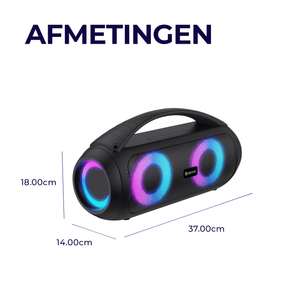 Denver Bluetooth Speaker Draadloos - Lichteffecten - Muziek Box - AUX - TWS Pairing - BTG616 - Denvershop