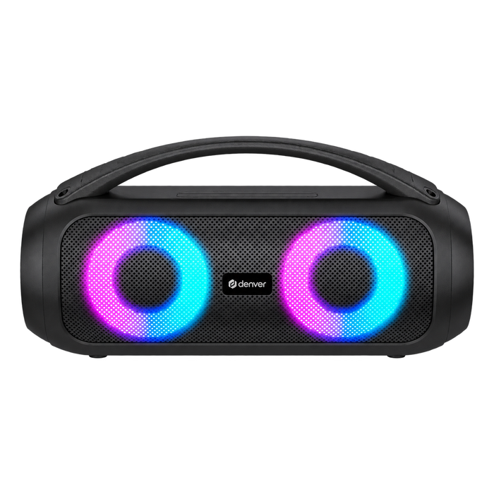 Denver bluetooth speaker · lichteffecten, TWS pairing en AUX