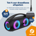 Denver Bluetooth Speaker Draadloos - Lichteffecten - Muziek box - AUX - TWS Pairing - BTG618