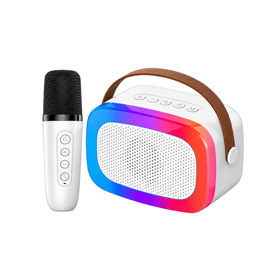 Denver Karaoke Set Kinderen & Volwassenen - Discolichten - Bluetooth - Incl. Microfoon - Speaker Party Box - Partybox - BTM610 - Denvershop