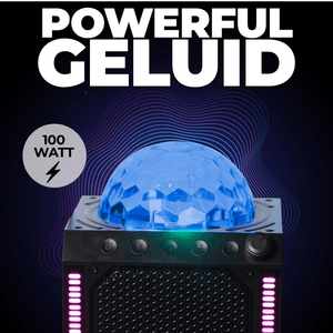 Denver BTM618 met discolamp en krachtig geluid van 100 watt