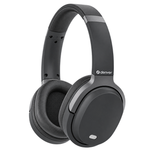 Denver BTN210 bluetooth koptelefoon met noise cancelling in zwart, schuin vooraanzicht