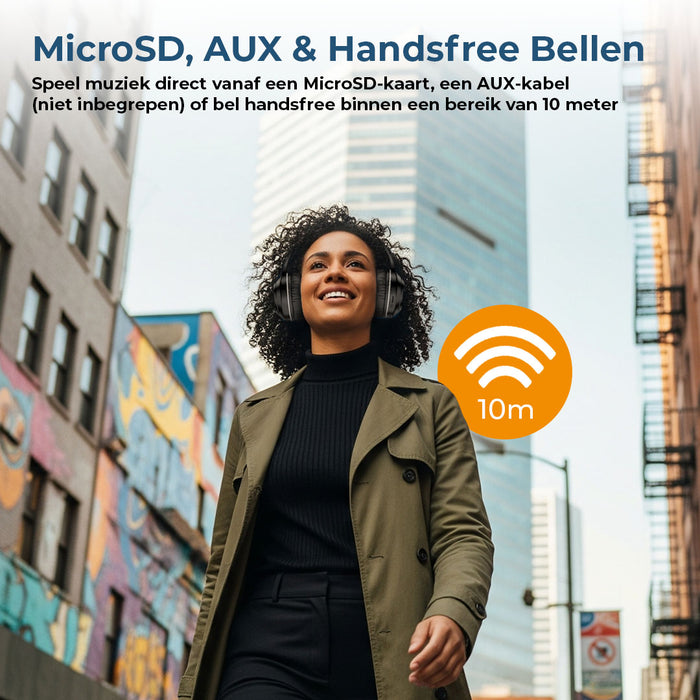 Denver Bluetooth Koptelefoon - Active Noise Canceling - Draadloos - Handsfree Bellen - BTN211