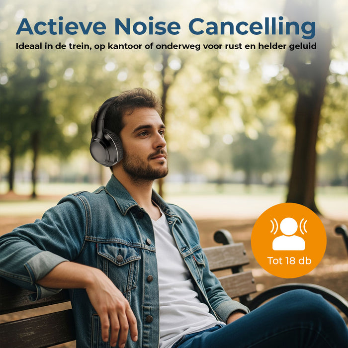 Denver Bluetooth Koptelefoon - Active Noise Canceling - Draadloos - Handsfree Bellen - BTN210