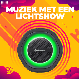 Denver bluetooth speaker draagbaar · lichteffecten en TWS pairing