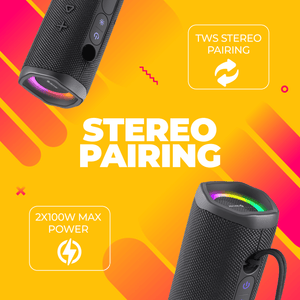 Denver bluetooth speaker draagbaar · lichteffecten en TWS pairing