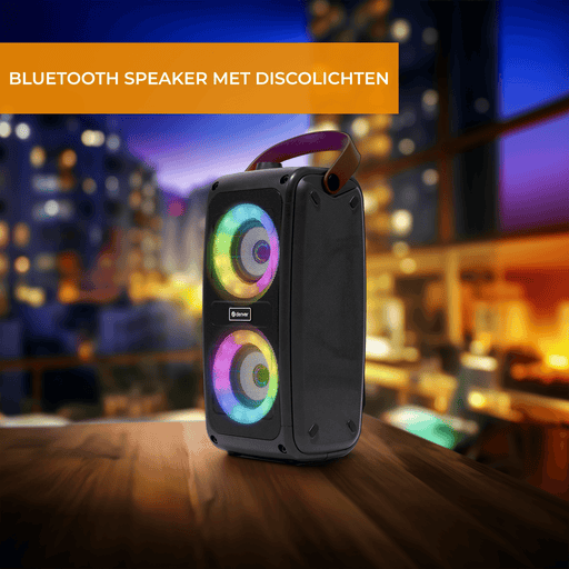 Denver Bluetooth Speaker Draadloos - Lichteffecten - Muziek Box - AUX - TWS Pairing - BTV230 - Zwart - Denvershop