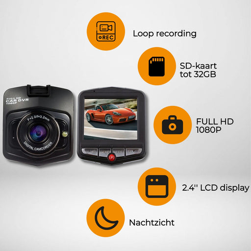 Denver Dashcam - Dashcam voor Auto - Full HD - Voor Camera - Loop Opname - Nachtzicht - CCT1230 - Denvershop