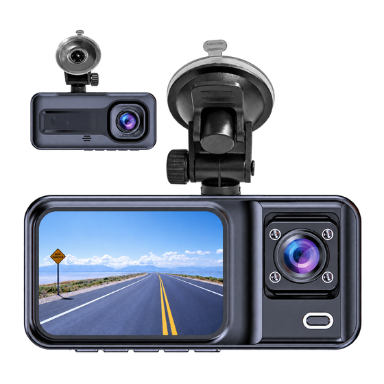 Denver Dashcam - Dashcam voor Auto - Voor- en Cabin Camera - Full HD - 120° Groothoek - Loop Opname - G-Sensor - CCT2500 - Denvershop