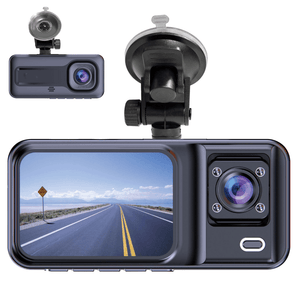 Denver Dashcam - Dashcam voor Auto - Voor- en Cabin Camera - Full HD - 120° Groothoek - Loop Opname - G-Sensor - CCT2500 - Denvershop