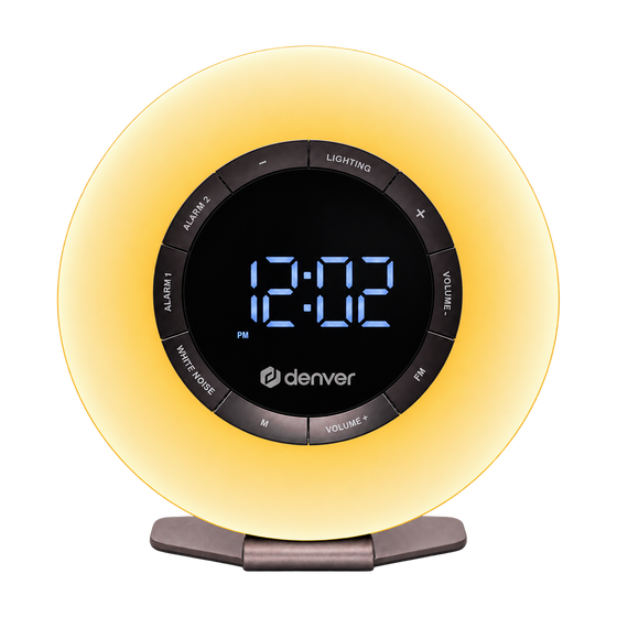 Denver wake-up light · FM wekkerradio en white noise