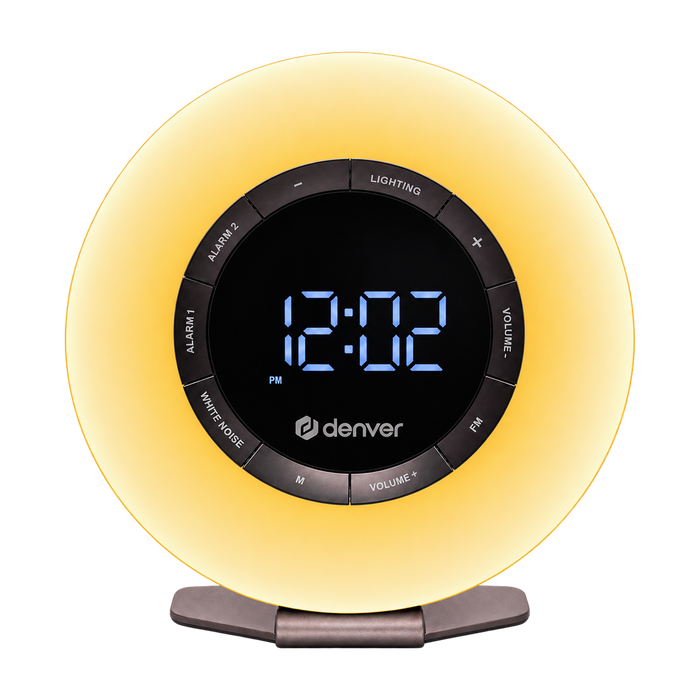 Denver wake-up light · FM wekkerradio en white noise