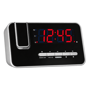 Denver Wekkerradio met Projectie - Digitale wekker - FM Radio - Dubbel Alarm - CRP618 - Denvershop
