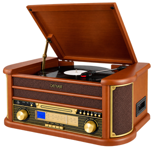 Denver retro platenspeler met DAB+, cd en cassette · MRD51