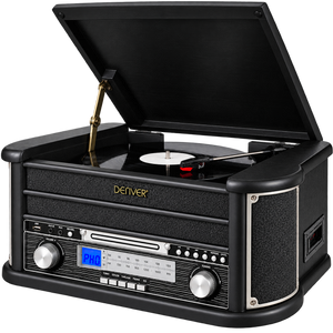 Denver retro platenspeler met DAB+, cd en cassette · MRD51