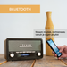 Denver DAB Radio - Retro Radio - Bluetooth - DAB+/ FM - Dimbaar - Batterijen & Netstroom - DAB18