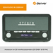 Denver DAB Radio - Retro Radio - Bluetooth - DAB+/ FM - Dimbaar - Batterijen & Netstroom - DAB18