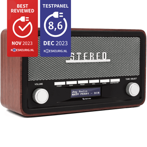 Denver DAB+ radio retro · bluetooth, FM en dimbaar display
