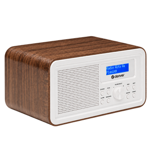 Denver DAB+ radio retro · FM, batterij of netstroom