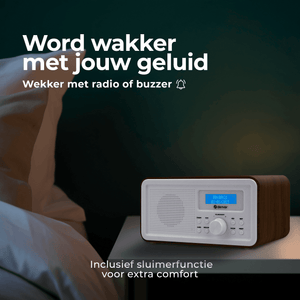 Denver DAB+ radio retro · FM, batterij of netstroom