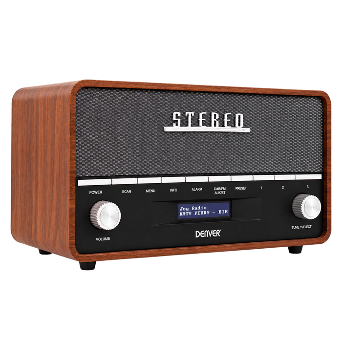 Denver DAB+ radio retro XL · bluetooth, FM en batterij