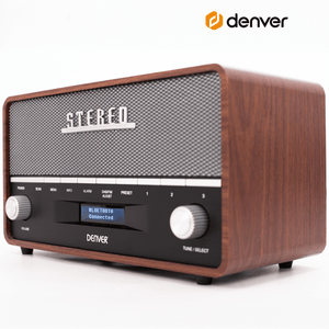 Denver DAB+ radio retro XL · bluetooth, FM en batterij