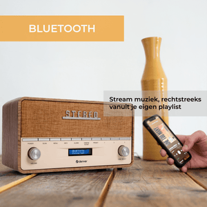 Denver DAB+ radio retro XL · bluetooth, FM en batterij