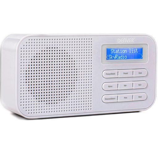 Denver DAB Radio - Noodradio / Noodpakket - Batterijen & Netstroom - Keukenradio - Draagbare Radio - DAB42
