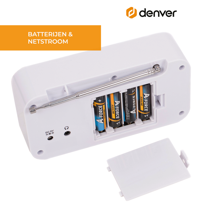 Denver DAB Radio - Noodradio / Noodpakket - Batterijen & Netstroom - Keukenradio - Draagbare Radio - DAB42