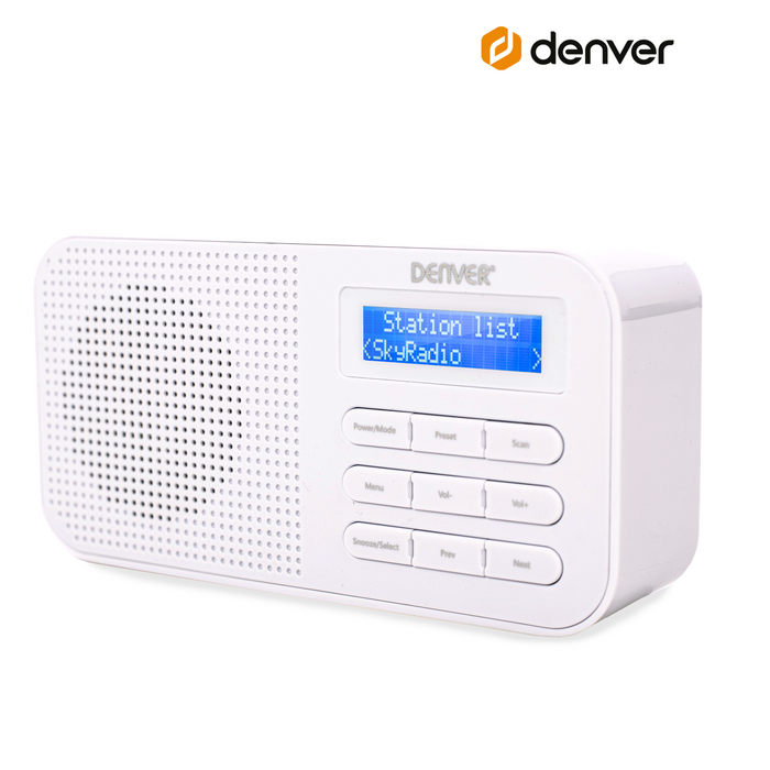 Denver DAB Radio - Noodradio / Noodpakket - Batterijen & Netstroom - Keukenradio - Draagbare Radio - DAB42
