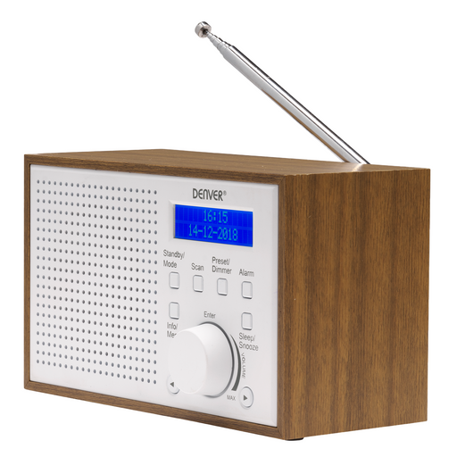 Denver DAB Radio - Noodradio / Noodpakket - Batterijen & Netstroom - Keukenradio - Draagbare Radio - DAB46