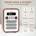 Denver DAB Radio - Retro Radio - Bluetooth - DAB+/ FM Radio - DAB48