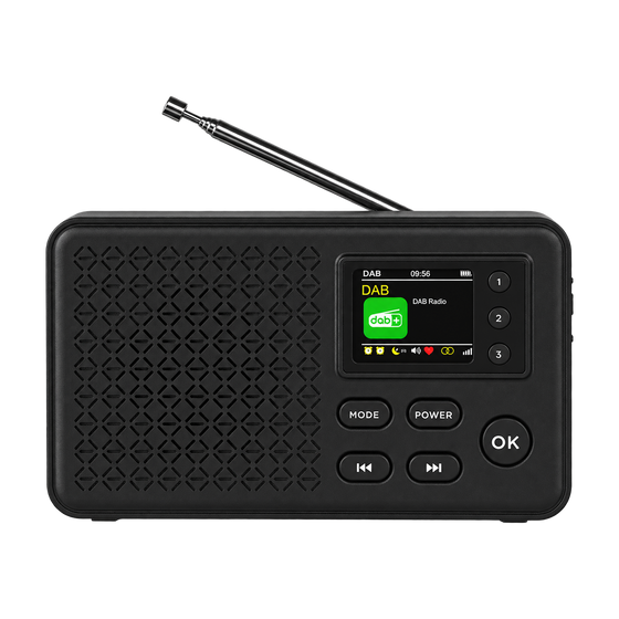 Denver DAB+ wekkerradio · bluetooth, FM en 40 zenders