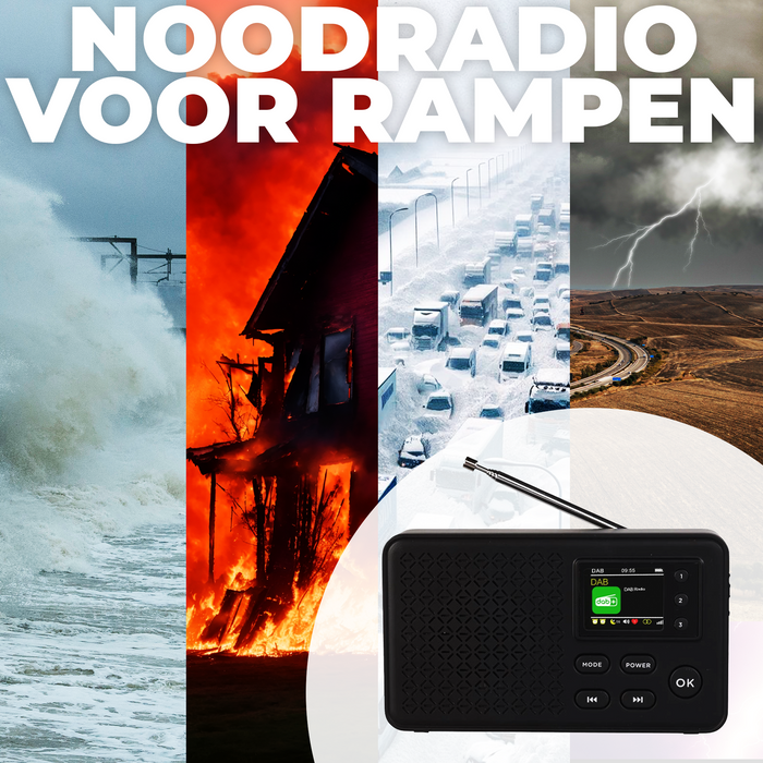 Denver DAB Radio - Bluetooth - DAB+/ FM Radio - 40 voorkeuzezenders - Wekkerradio - DAB57