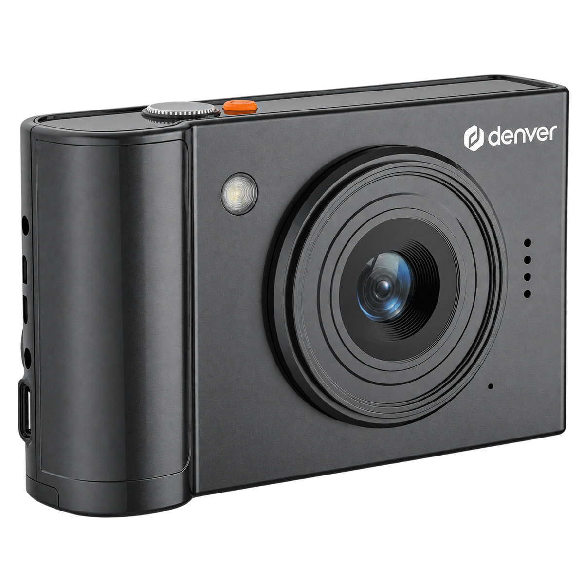 [Zwart] Denver DCA4811 digitale camera in zwart, vooraanzicht