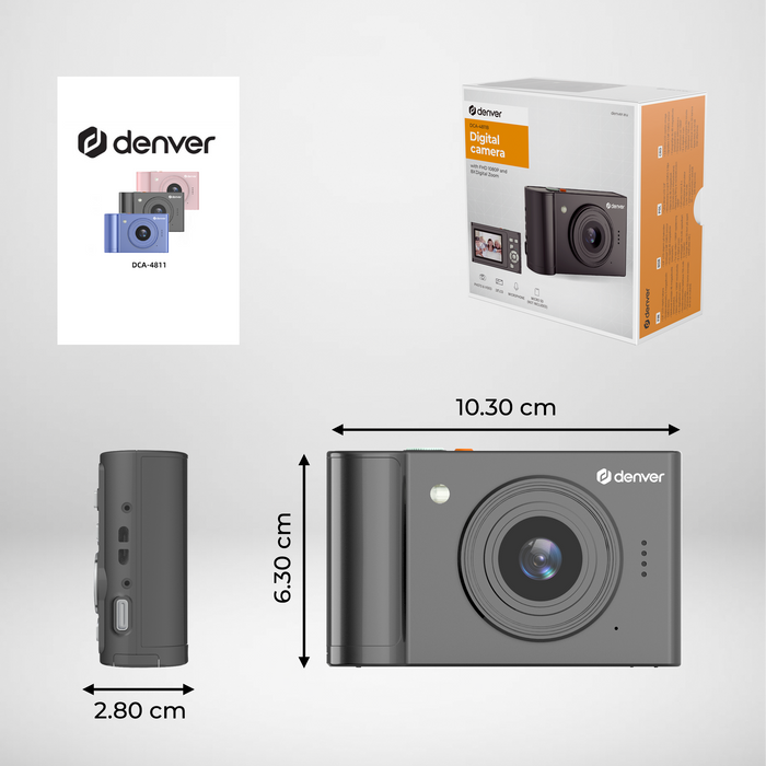 Denver Digitale Camera Full HD - 48MP - Vlog Camera - Foto & Video - Fototoestel - DCA4811