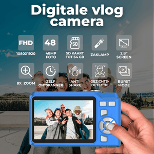 Denver Digitale Camera Full HD - 48MP - Vlog Camera - Foto & Video - Fototoestel - DCA4818