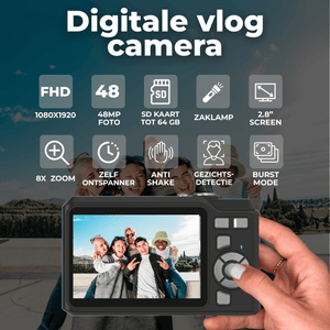 Denver Digitale Camera Full HD - 48MP - Vlog Camera - Foto & Video - Fototoestel - DCA4818