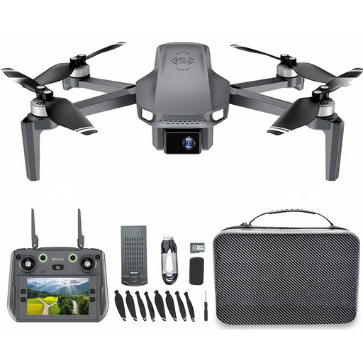 Denver Drone met Camera - Besturing via controller met 4 inch scherm - Live beeld - 3K video & 4K foto - voor Buiten - GPS - 6 assige Gyro Volwassenen en Kinderen - DCG3572