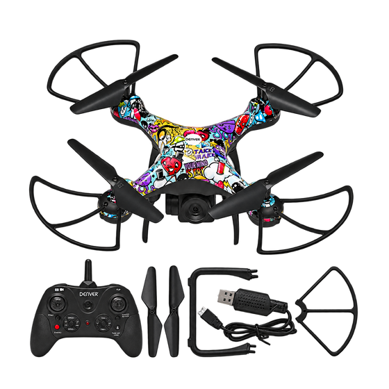 Denver Drone met Camera - Besturing via Controller of App (WiFi) - Live beeld - voor Buiten - Volwassenen en Kinderen - DCW340