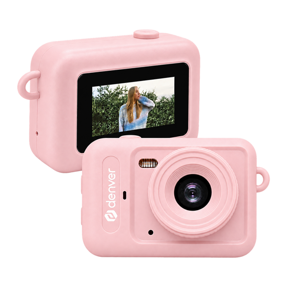 [Roze] Denver DMC1003 mini digitale camera, roze, met scherm aan de achterkant en lens aan de voorkant
