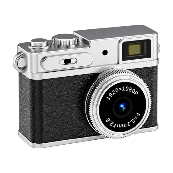 [Zwart] Denver Mini Digitale Camera – FullHD video & Foto 12MP -  0.96" TFT Scherm - Retro Design – Sleutelhanger - Video Camera - DMC1203