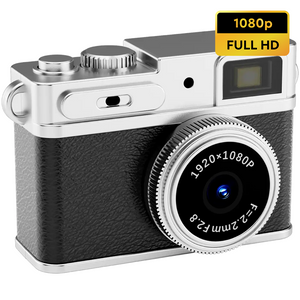 Denver Mini Digitale Camera – FullHD video & Foto 12MP -  0.96" TFT Scherm - Retro Design – Sleutelhanger - Video Camera - DMC1203